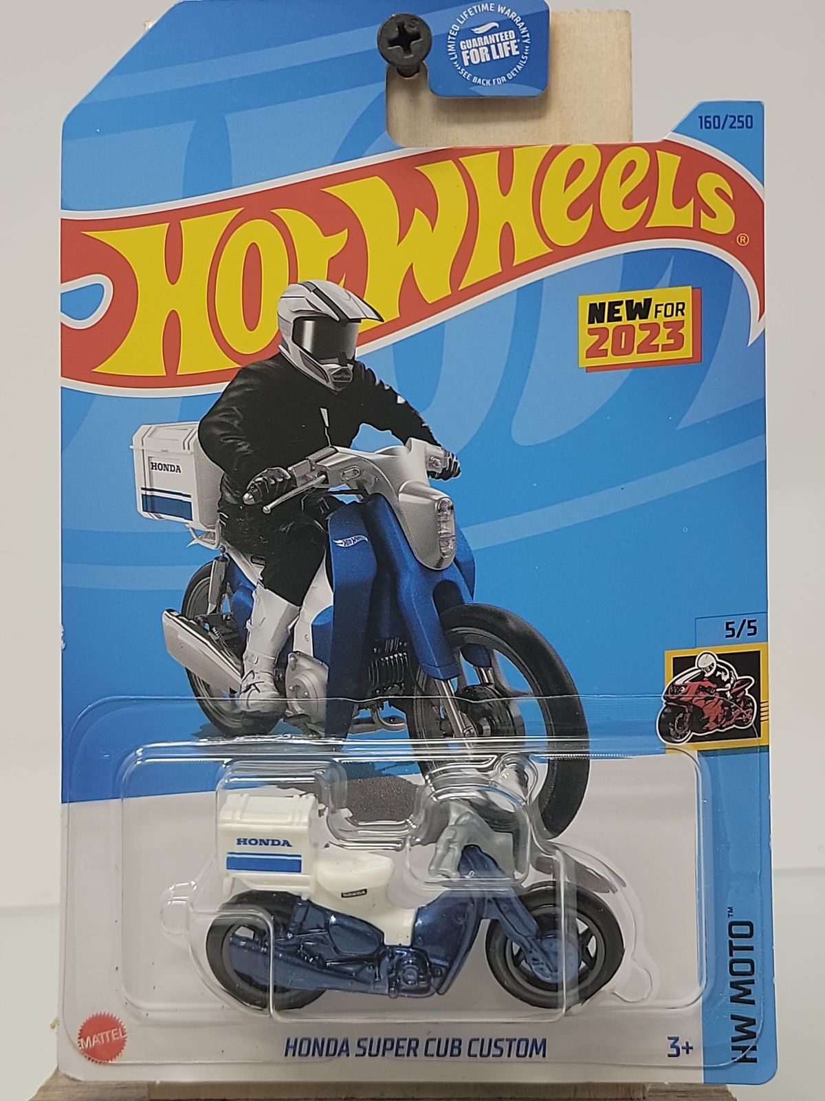 Hot Wheels HW Moto Honda Super Cub Custom – Blue & White (2023)