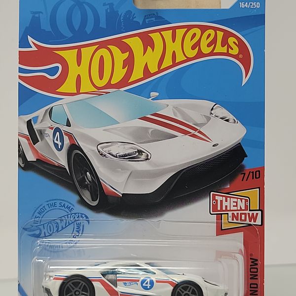 Hot Wheels ’17 Ford GT – Then and Now – White with Red & Blue Graphics – 7/10 – 164/250