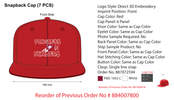 PIN "Pyramid Dreams" Snapback (red)
