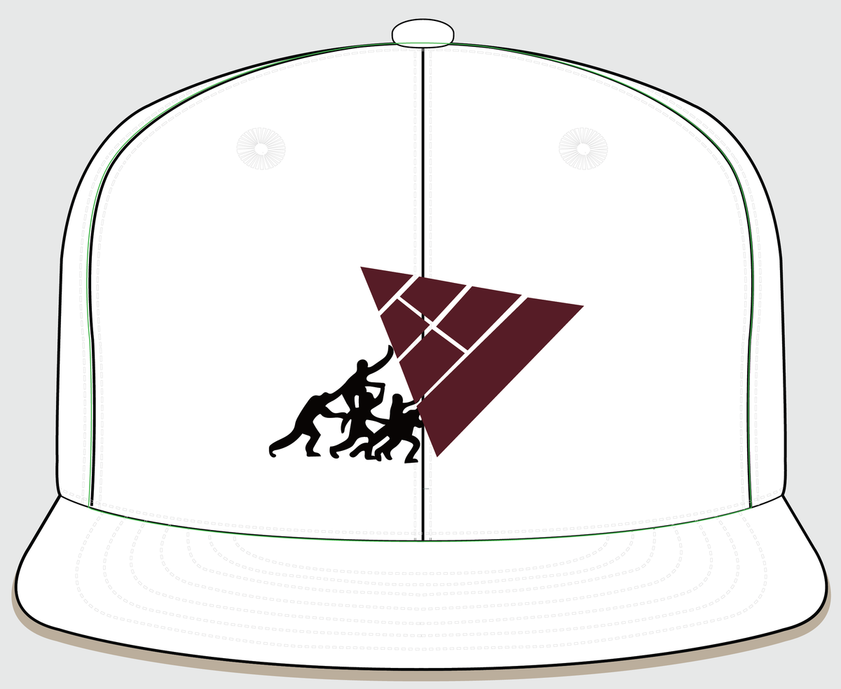 PIN "Pyramid Dreams" Snapback Hat (White)