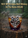 SELF MTVD Alpha Wolf Whiskey On The Rocks Glass
