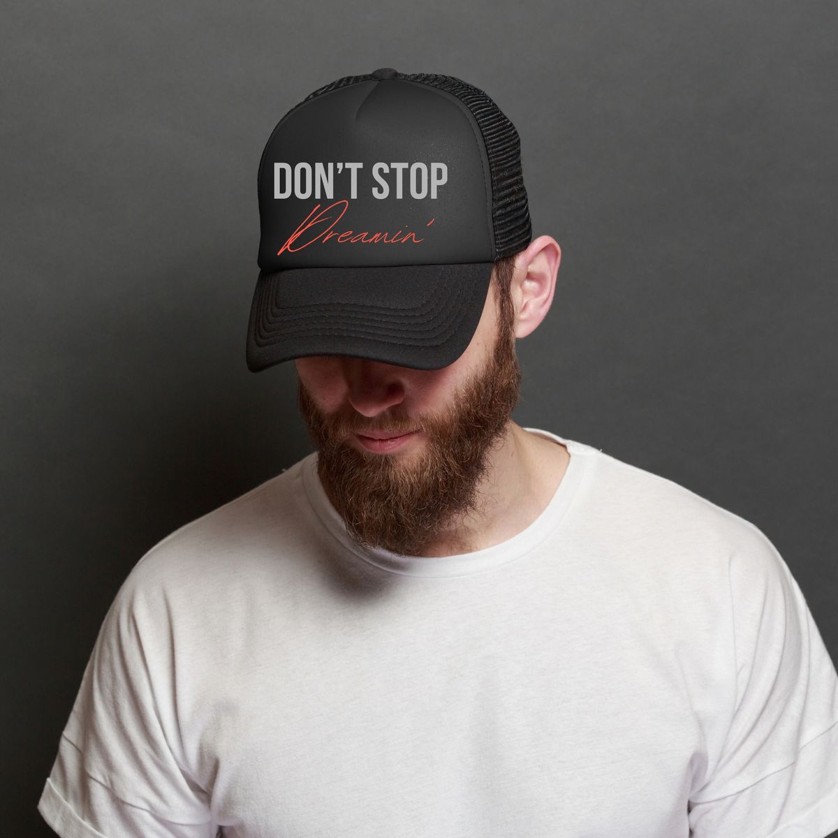 Lowe Profile "Don't Stop Dreamin'" Black Trucker Hat