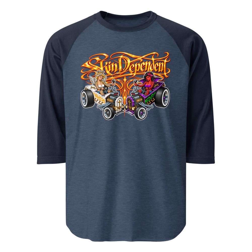 Heaven vs Hell baseball T