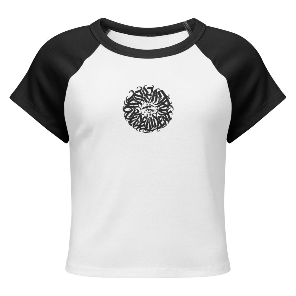 Clownin Women's Micro Rib Raglan Baby Tee