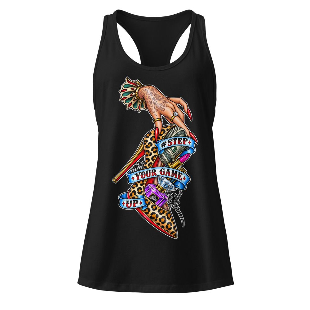 Step Your Game Up Women's Ideal Racerback Tank Top