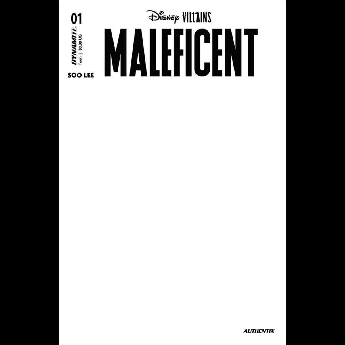 Disney Villains: Maleficent #1 (Blank Variant)