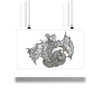 DEVIL VVURMZ: THE HIVE V (ILLUSTRATED GICLÈE PRINT) (VVURMZFLESSSHHH OPEN EDITION)
