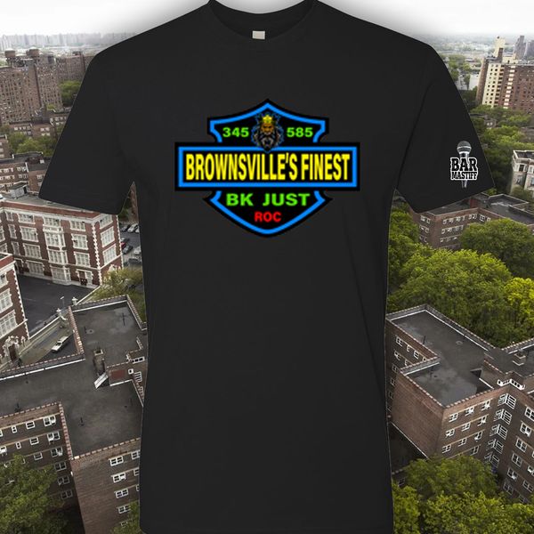 BK Just Signature Logo Shield t-shirt w Bar Mastiff Logo on sleeve