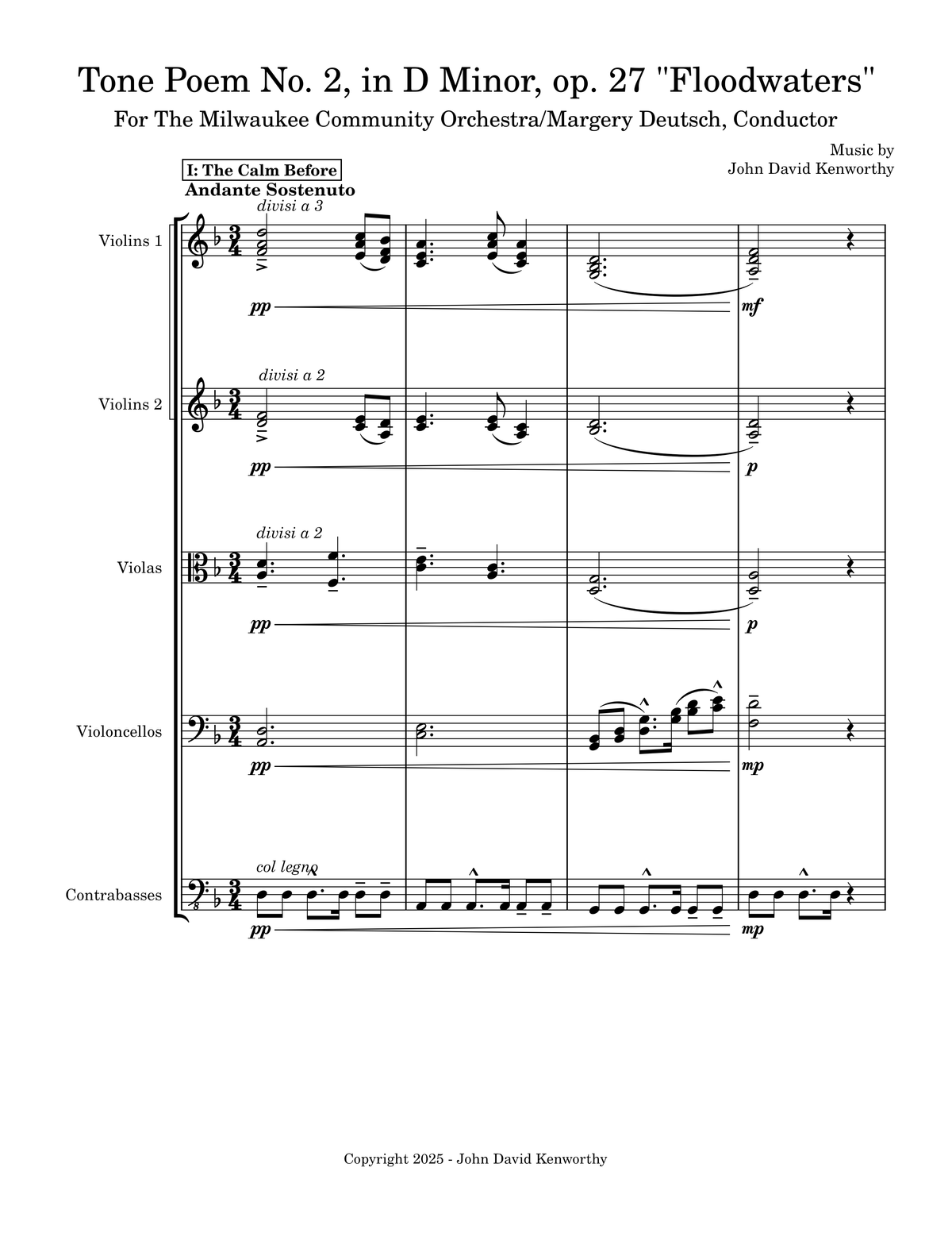 Tone Poem No. 2, in D Minor, op. 27, “Floodwaters”