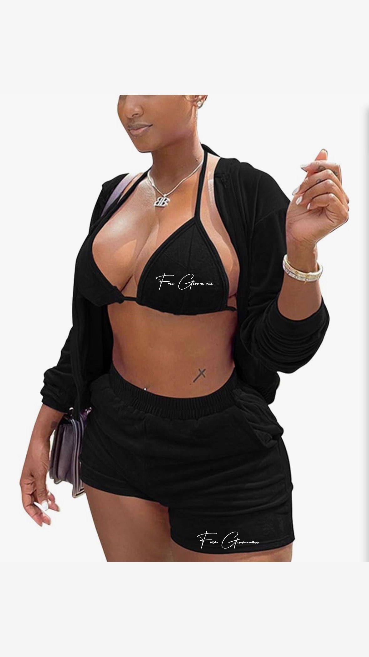 Velour short set