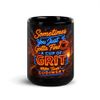 Black Glossy "GRIT" Mug