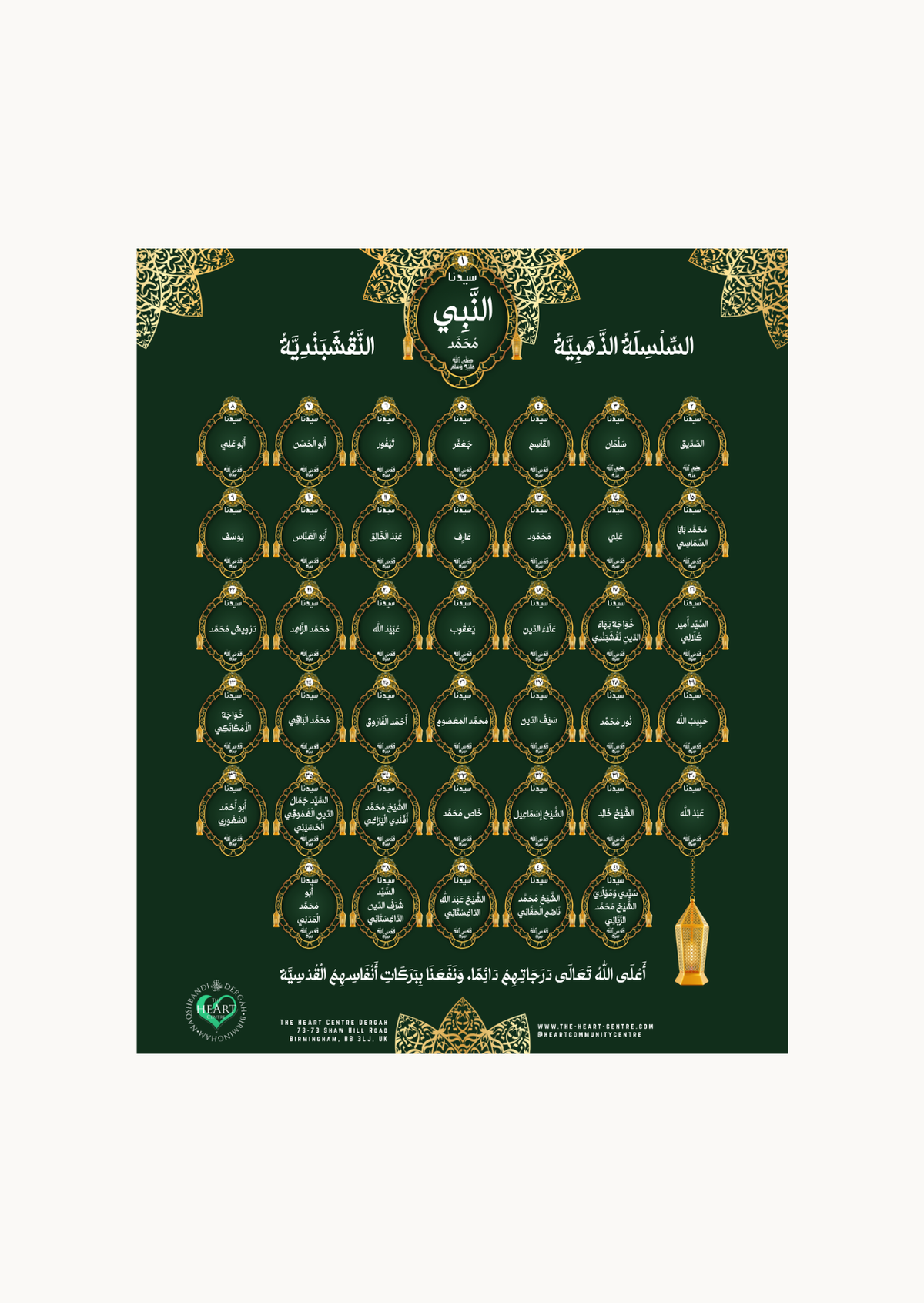 The Golden Chain Poster - Arabic