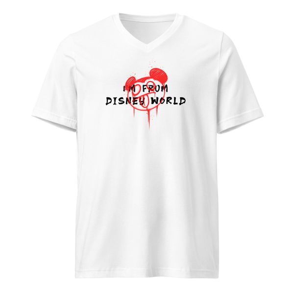 I'm from Disney world unisex V-Neck Tee | Bella + Canvas 3005