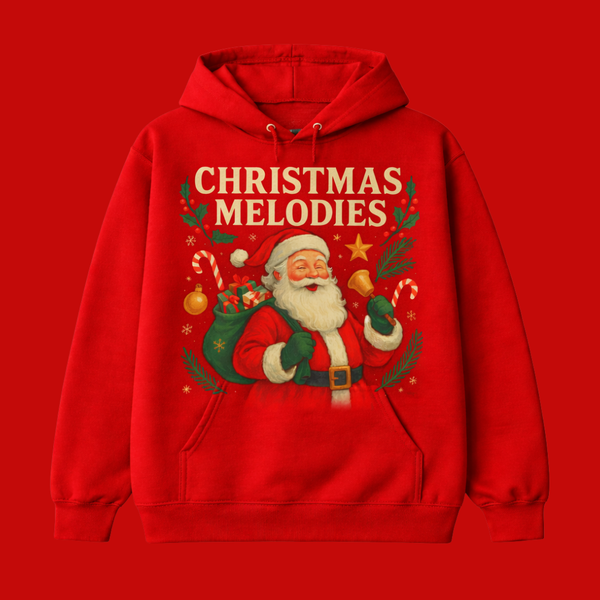 Christmas Melodies Red Hoodie