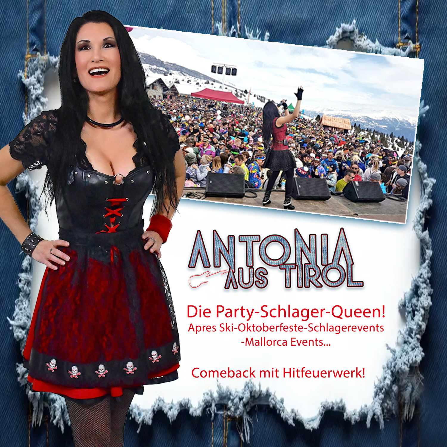 Antonia aus Tirol, Schlager, Partysängerin, Partyhit, Apres Ski, Oktoberfest, Schlagerstar, Rockschlager, Hitsängerin, Platin Hit, 1000 Träume weit-Tornero, Knallrotes Gummiboot