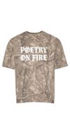Camo Poetry On Fire Tee