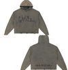 Vintage Washed Frayed-Hem Hoodie