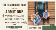 Jewel's Alibi Ticket / July 18th, 2026 (Elma, WA)