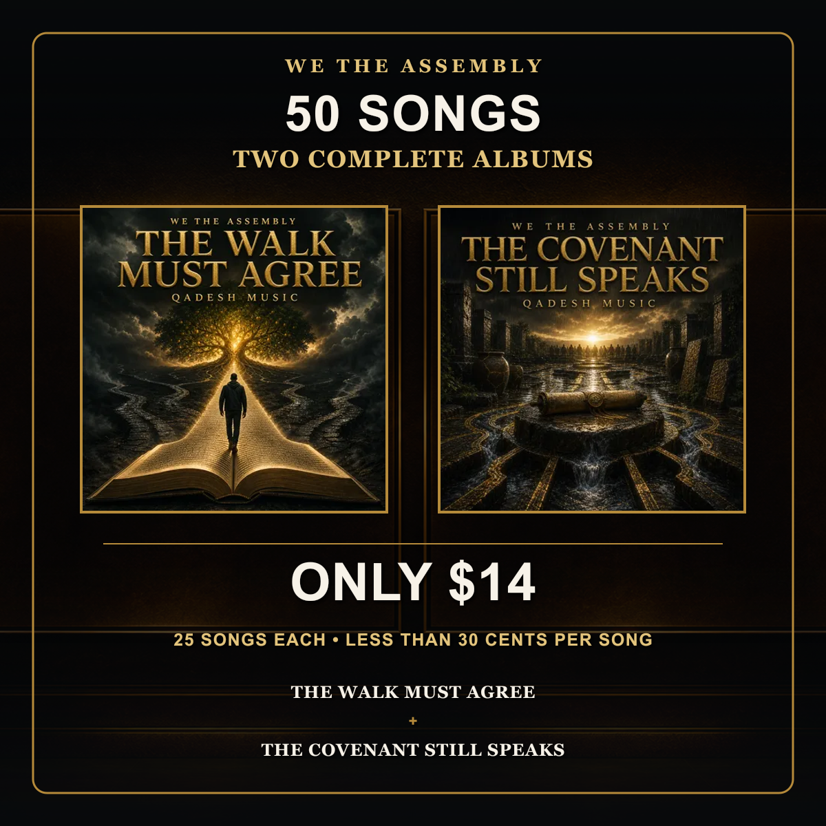 50 Songs. Two Complete Albums. Only $14.
