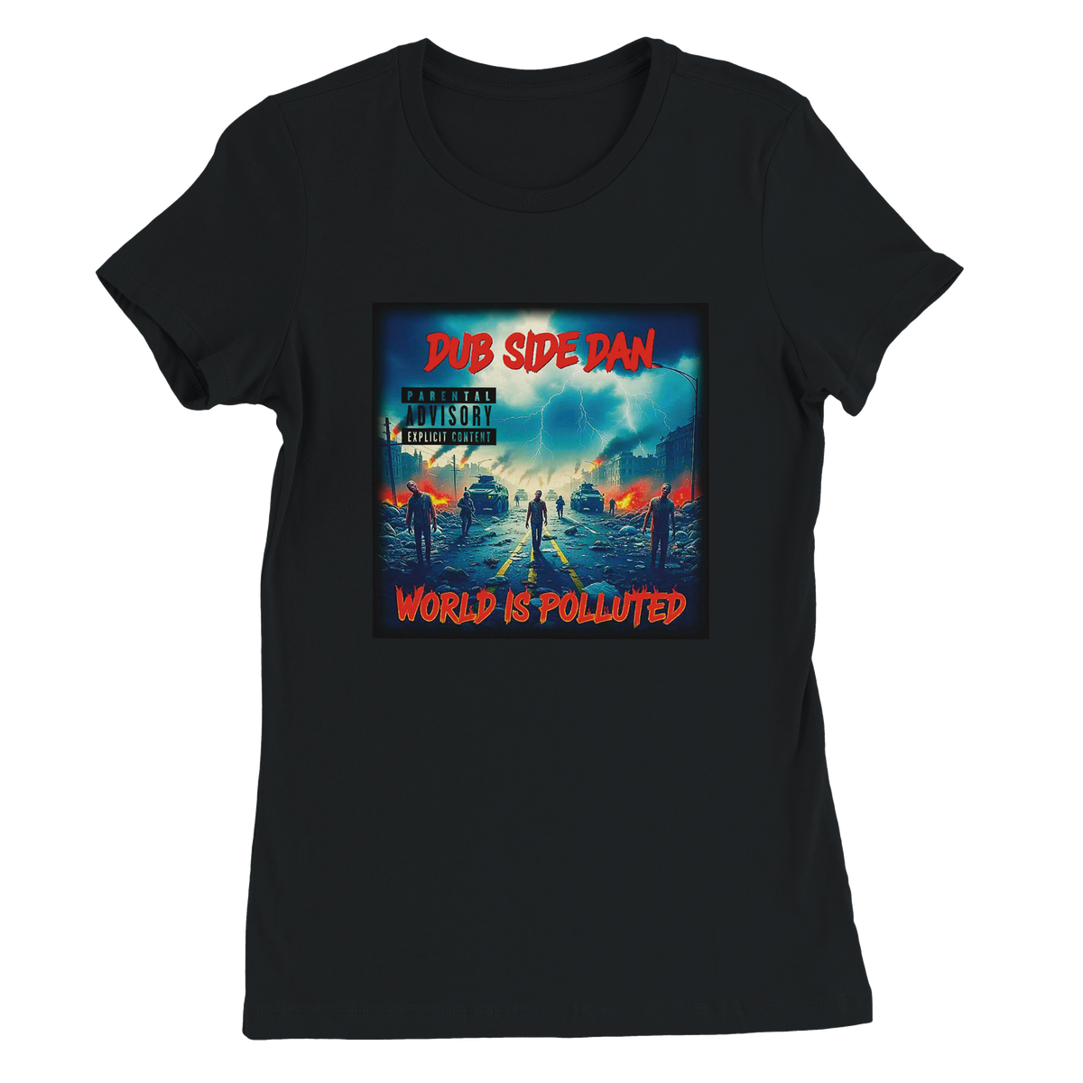 World is Polutted - Women’s Cut T-Shirt