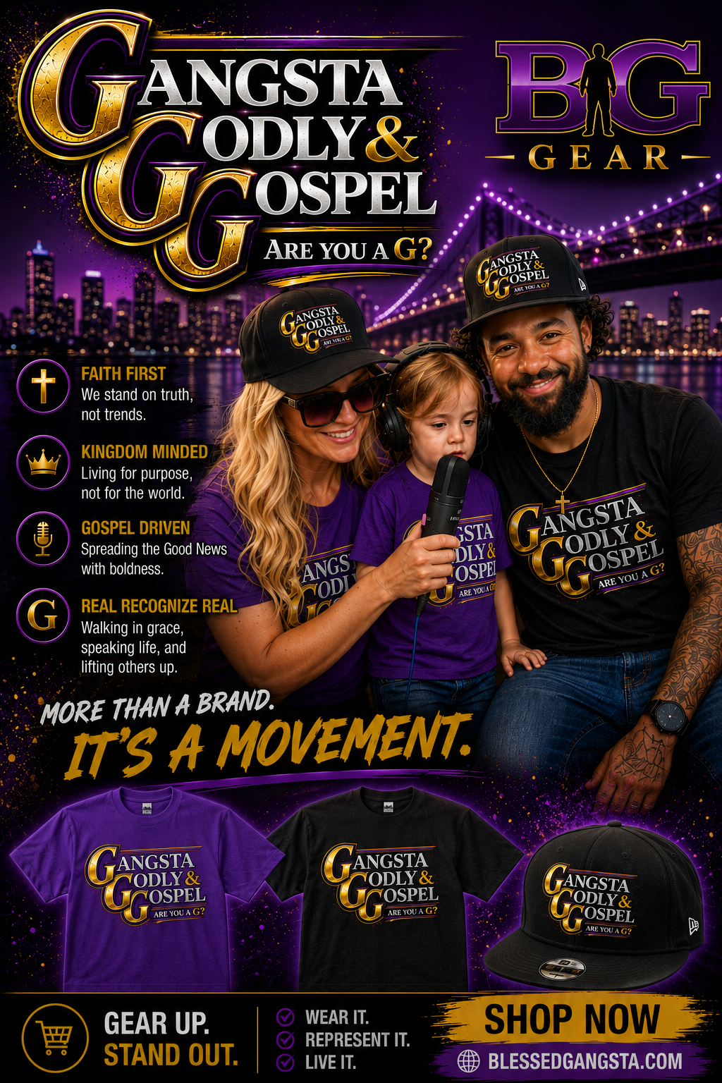 Gangsta, Godly & Gospel Tee