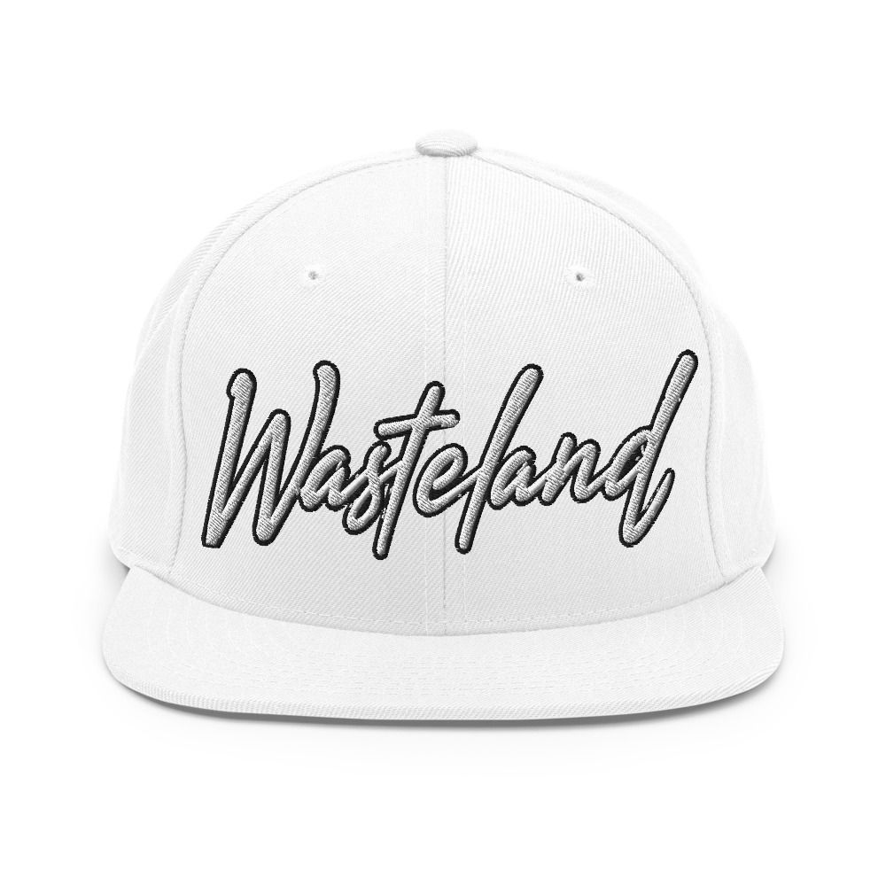WASTELAND SCRIPT SNAPBACK | BLANC