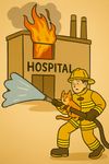 Prints on Fireman at work