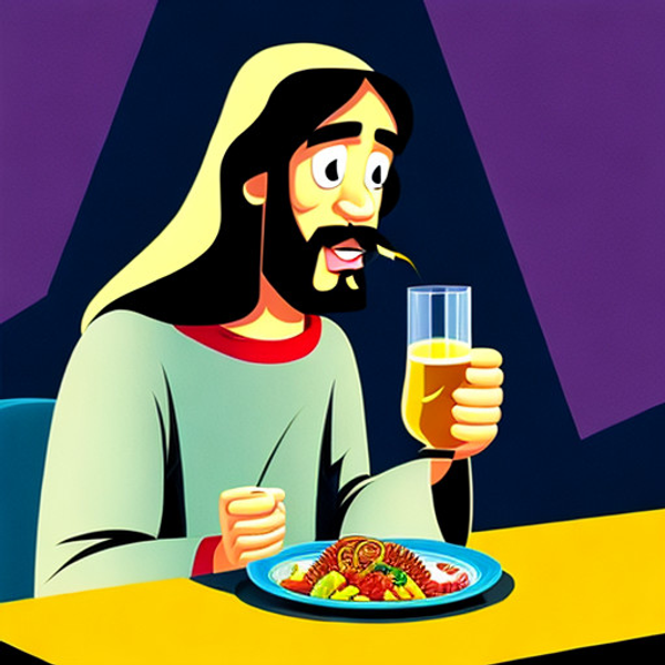 Jesus Eating