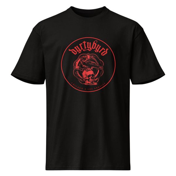 dyrtybyrd men's premium logo t-shirt