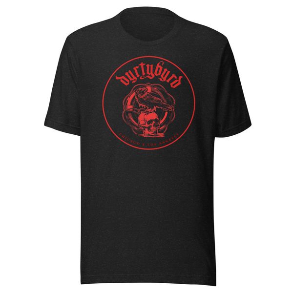 dyrtybyrd logo black t-shirt