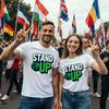 Stand UP (Global) Tee White Short Sleeve Tee