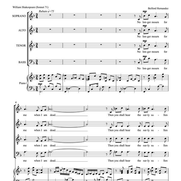 After I Am Gone (SATB)