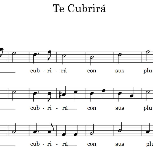 Te Cubrirá (SSA women's choir)
