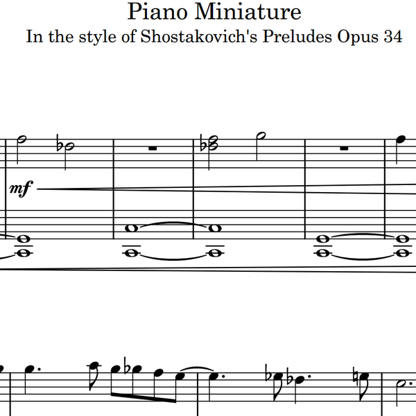 Piano Miniature
