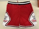 The Finest red athletic basketball shorts