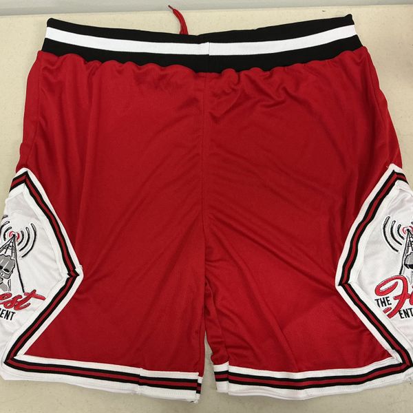 The Finest red athletic basketball shorts