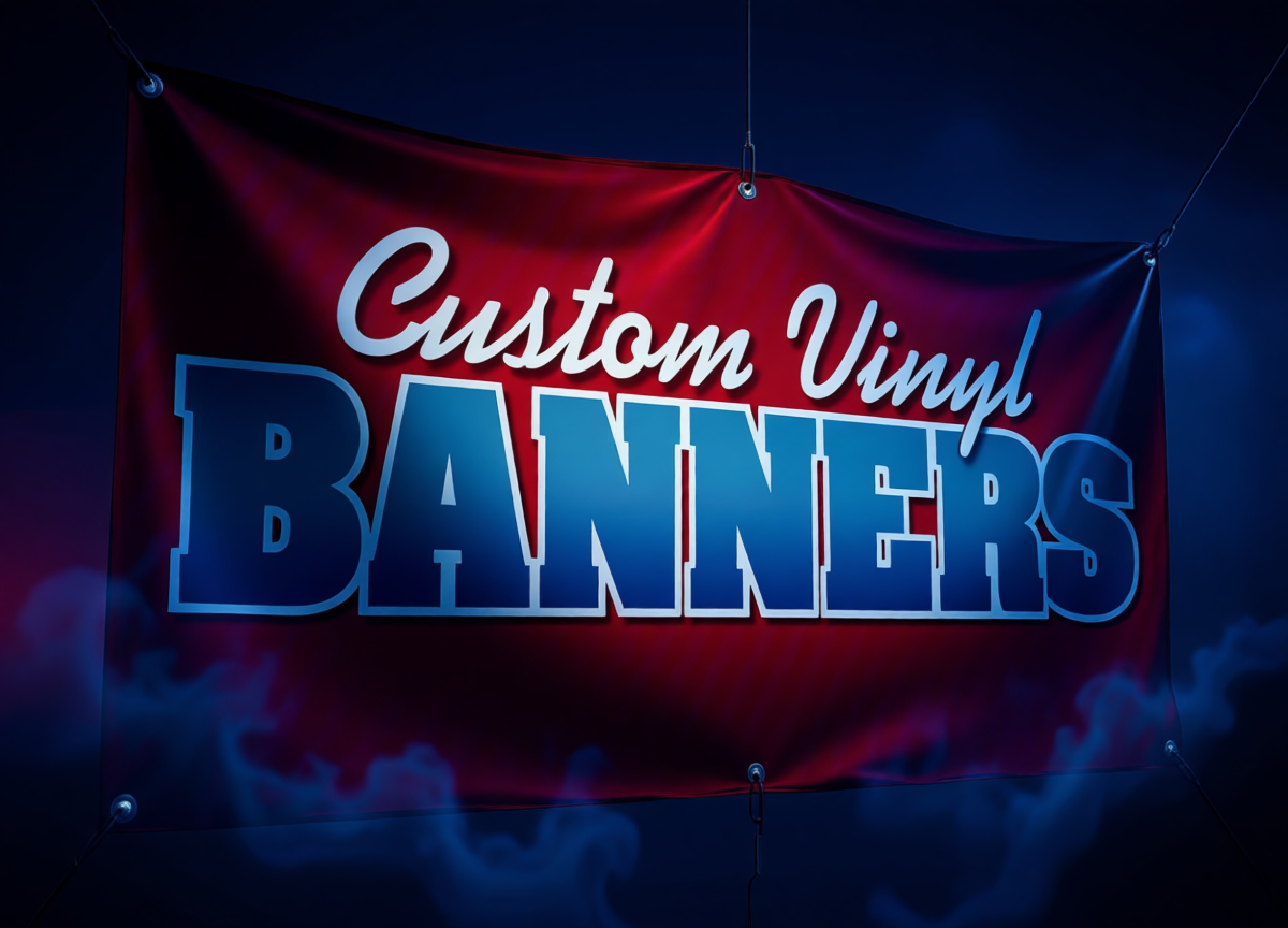 CUSTOM VINYL BANNERS - 4 x 8 foot - FREE DESIGN - FREE SHIPPING!