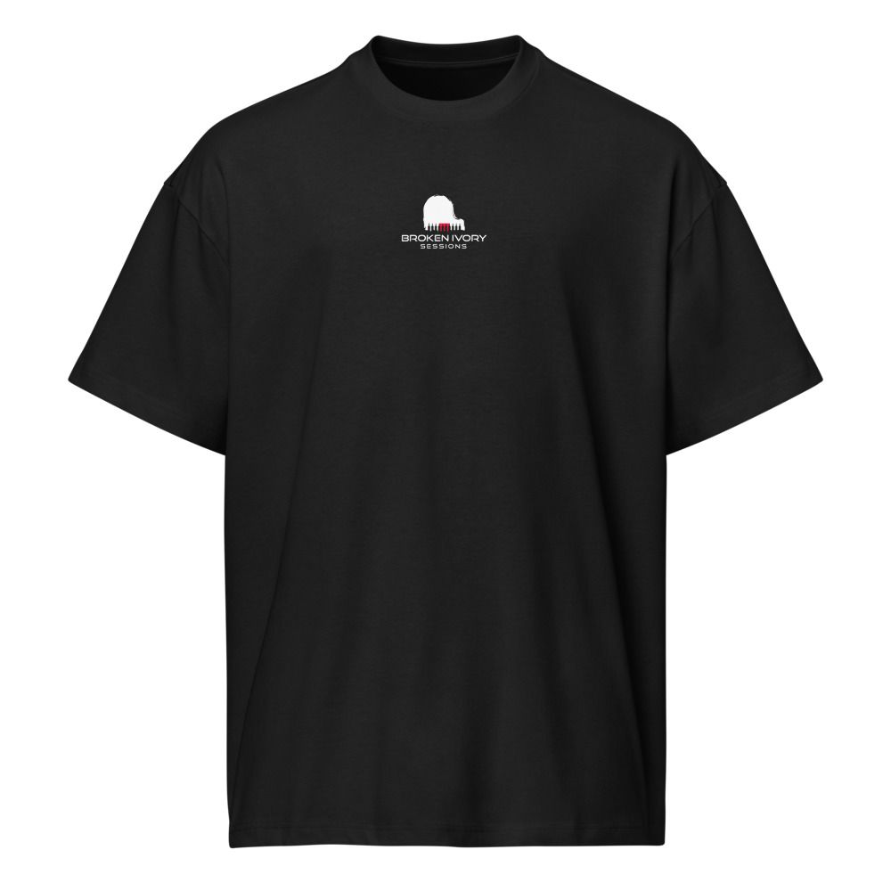 Broken Ivory Sessions Box Tee With Logo on Front and Back