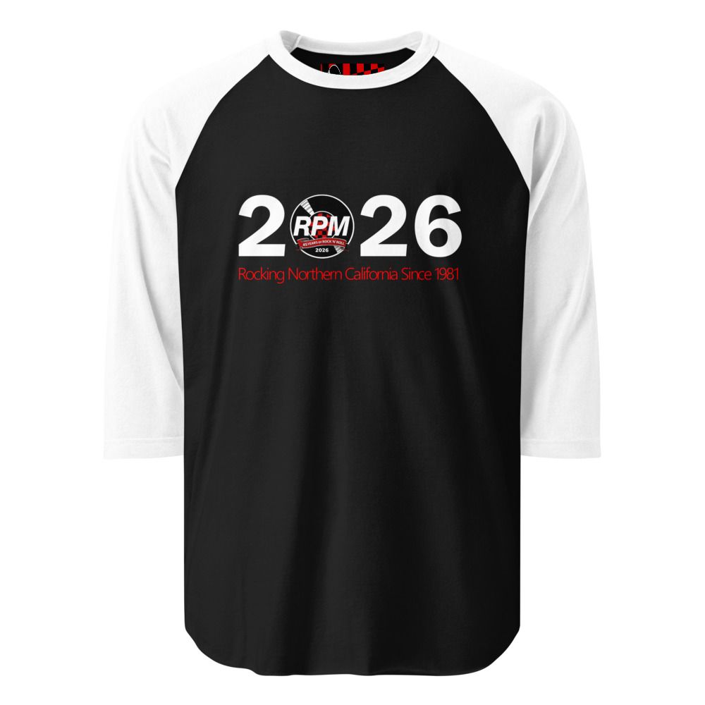 Unisex RPM 45th Anniversary 80’s Classic Baseball Jersey - 3/4 Sleeve