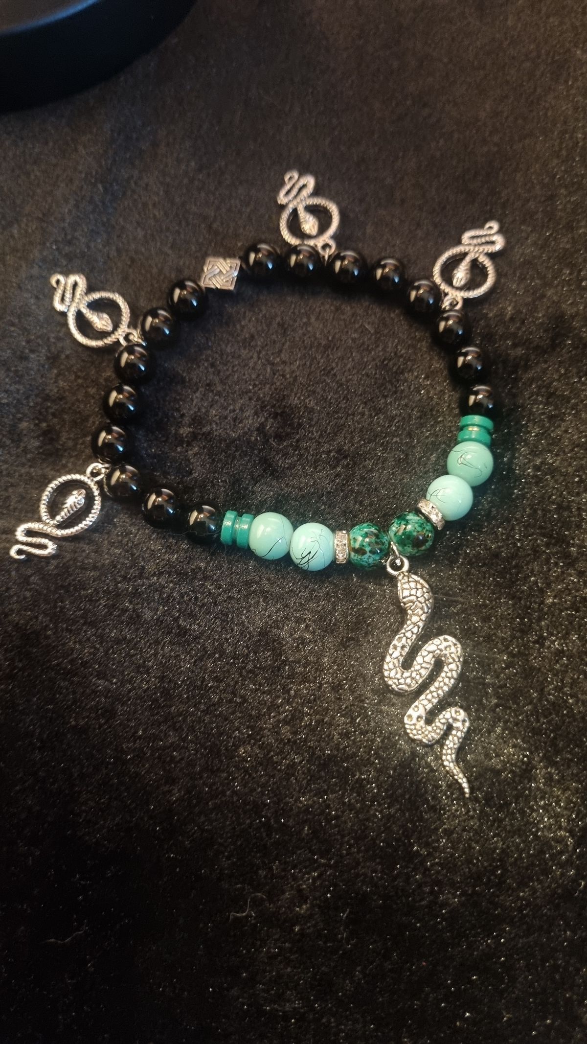 Serpent's Secret Bass Ball End Bracelet