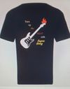 Fire Breathing Guitar Eugene Genay T-Shirt