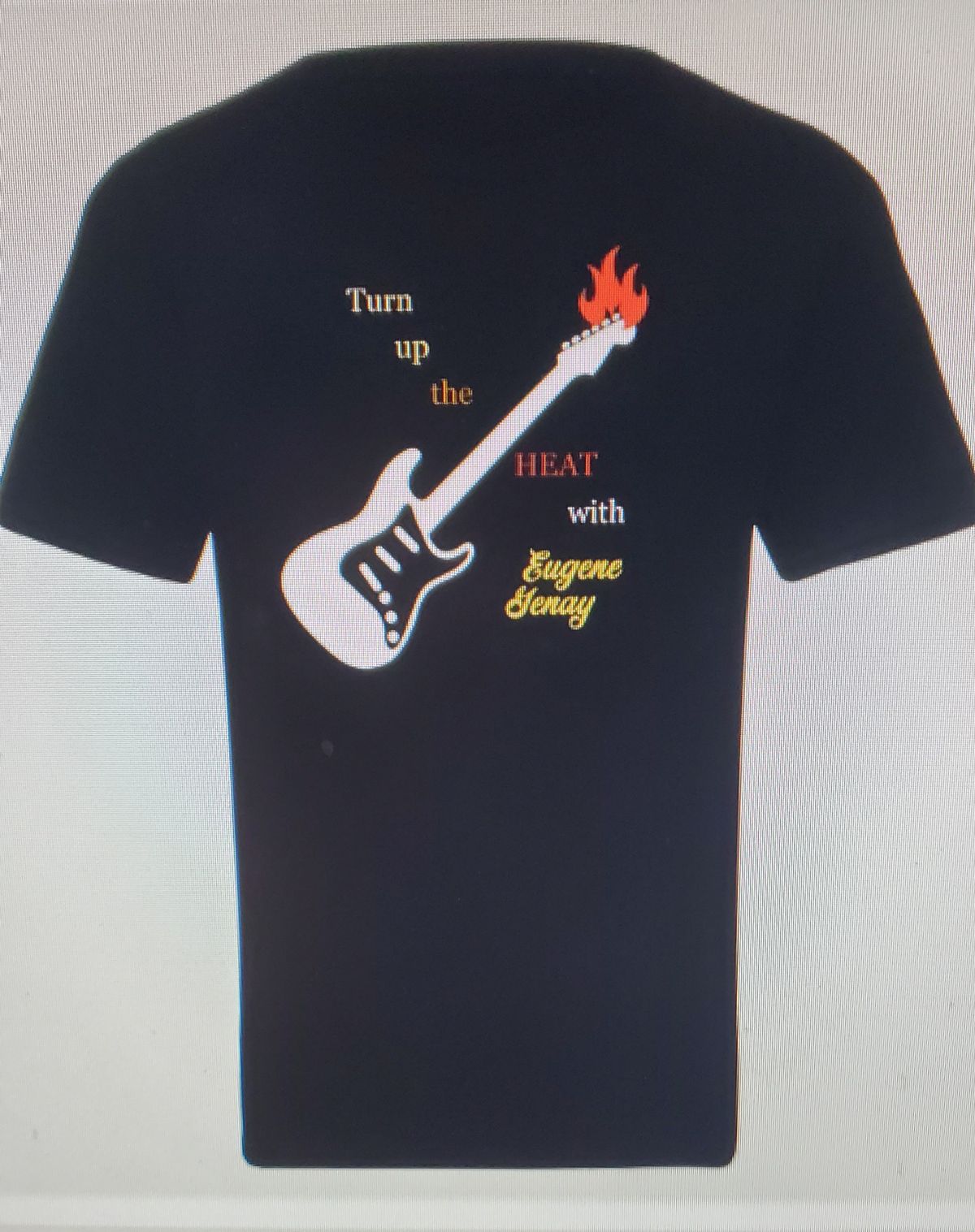 Fire Breathing Guitar Eugene Genay T-Shirt