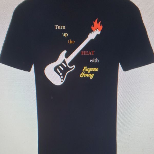 Fire Breathing Guitar Eugene Genay T-Shirt