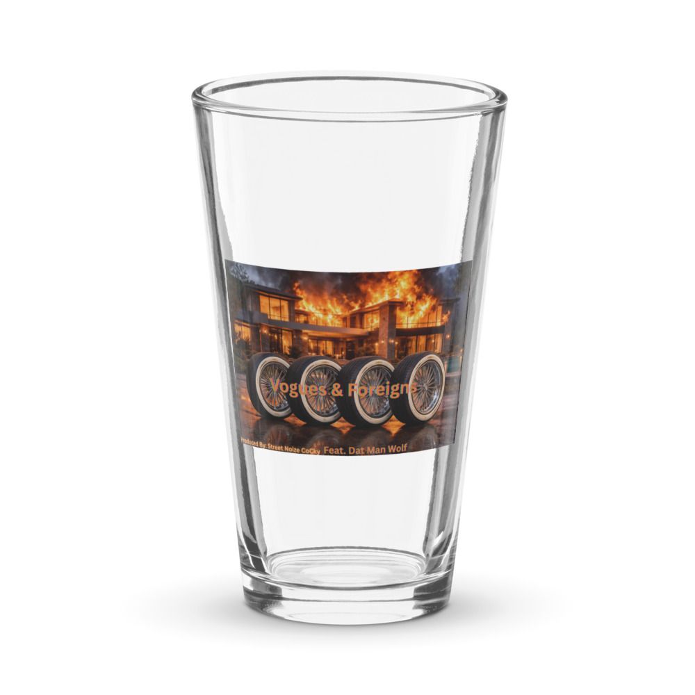 Vogues & Foreigns Shaker Pint Glass (16 oz)