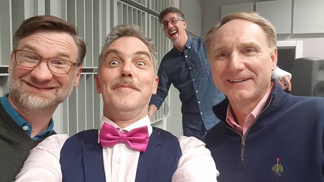 From left to right: Gregory W. Brown, Matej Meštrović, Dan Brown, Bob Lord.