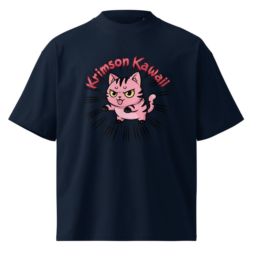 Unisex Organic Oversized High Neck T-Shirt | Krimka