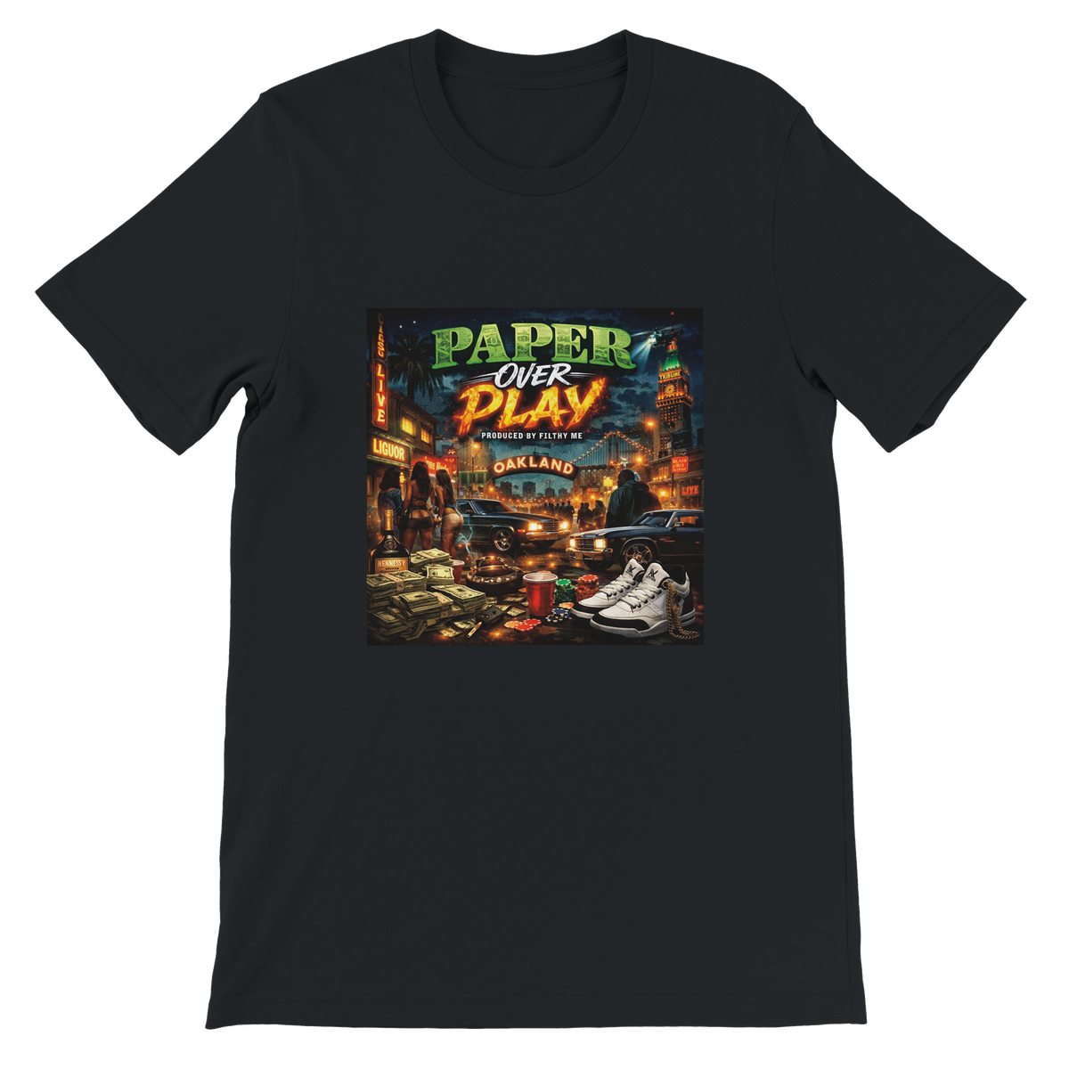 Paper Over Play (feat. Mic The Merchant) - Unisex T-Shirt