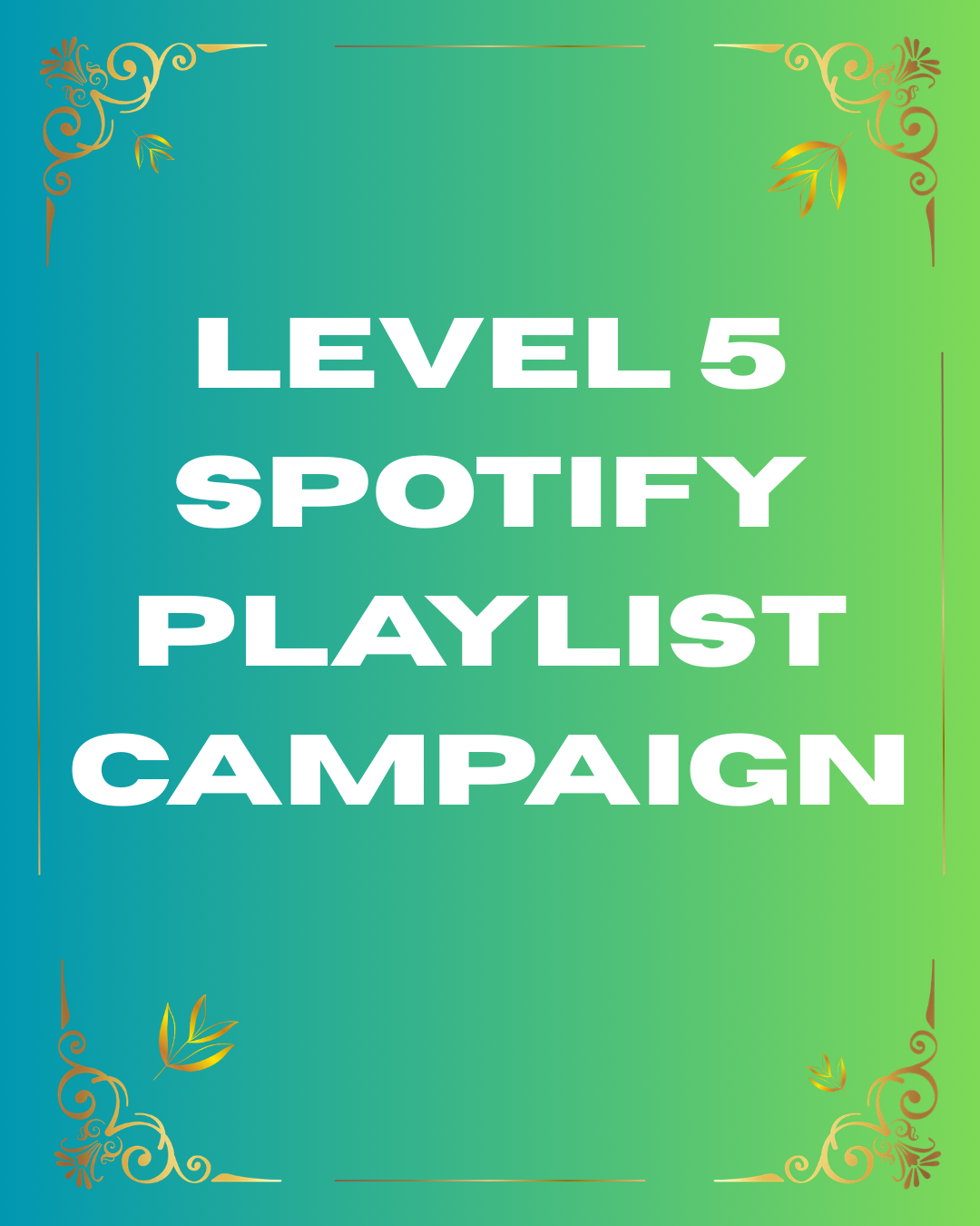 Level 5 Spotify campaign average results:105k-140k organic streams