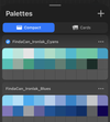 Digital Palettes for Procreate / Adobe of Ironlak & Ironlak Sugar colors