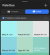 Digital Palettes for Procreate / Adobe of Ironlak & Ironlak Sugar colors